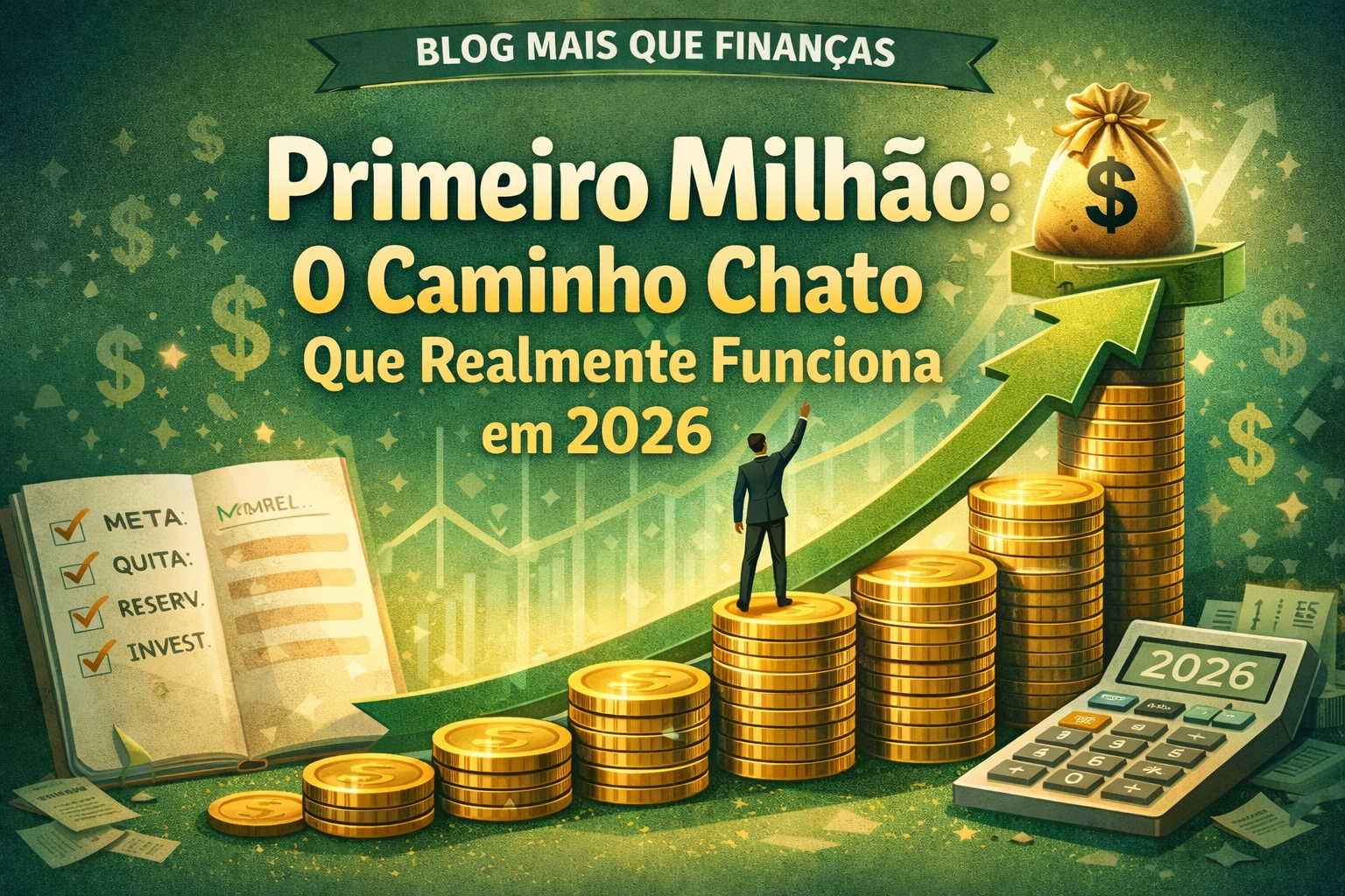 Como chegar ao primeiro milhão com planejamento financeiro e disciplina em 2026