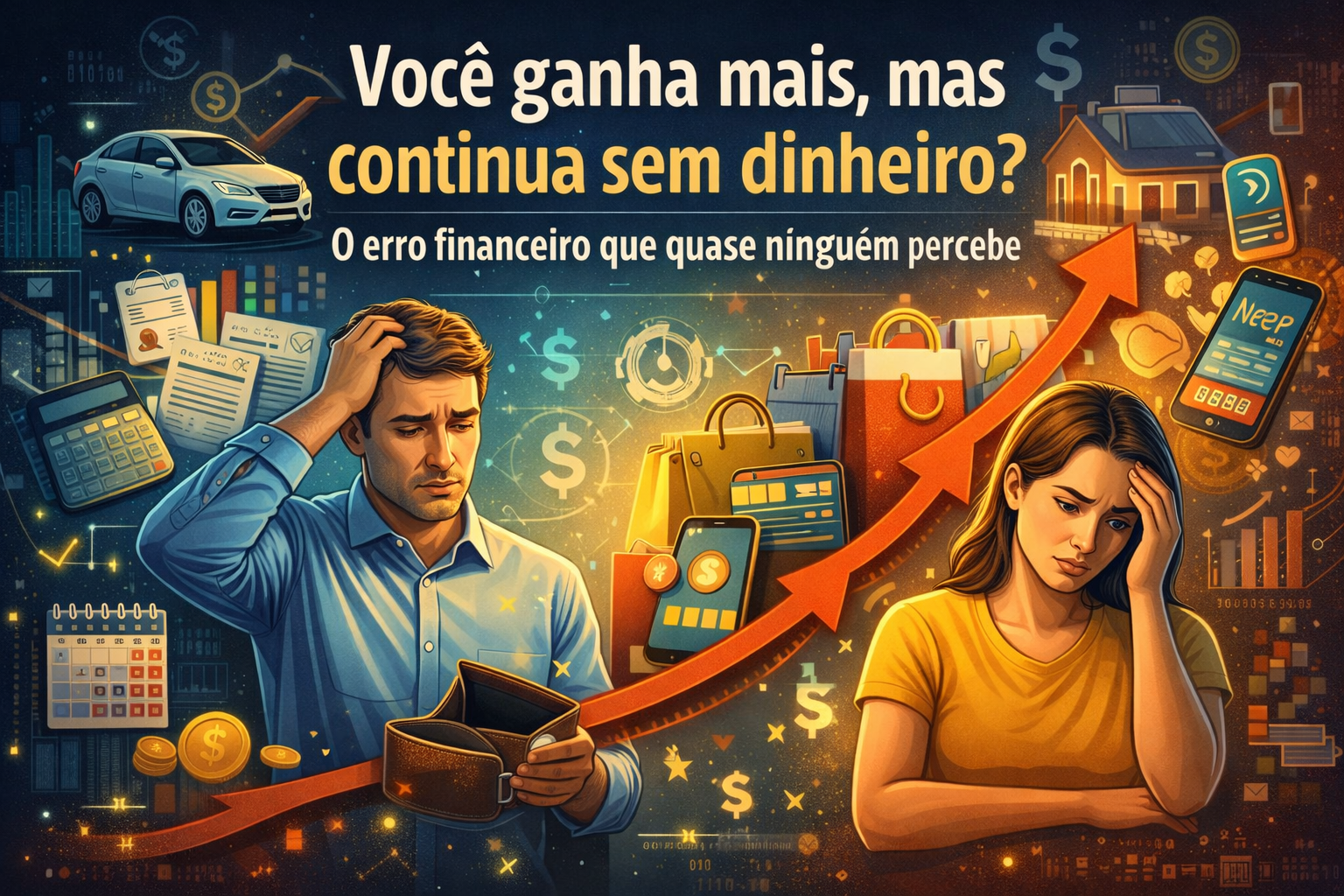 Inflação de estilo de vida: ganhar mais dinheiro mas continuar sem poupar